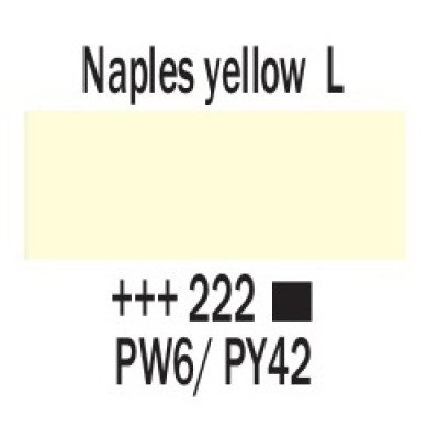 Неополітанський жовтий світлий (222), 20 мл., акрилова фарба, Amsterdam Royal Talens
