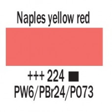 Неополитанский желто-красный (224), 20 мл., AMSTERDAM, акриловая краска
