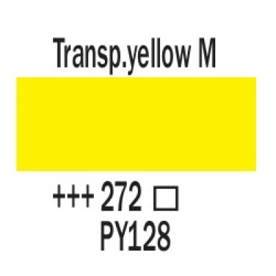 Прозорий жовтий середній (272), 20 мл., акрилова фарба, Amsterdam Royal Talens