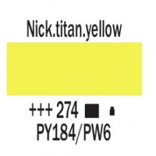 Нікелево-титановий жовтий (274), 20 мл., акрилова фарба, Amsterdam Royal Talens
