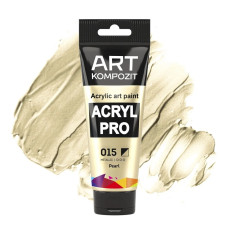 Жемчужная акриловая краска, 75 мл., 015 Acryl PRO ART Kompozit