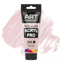 Неаполитанская розовая акриловая краска, 75 мл., 106 Acryl PRO ART Kompozit