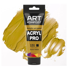 Вохра жовта акрилова фарба, 75 мл., 131 Acryl PRO Kompozit