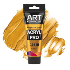 Красное золото акриловая краска, 75 мл., 138 Acryl PRO ART Kompozit
