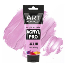 Розовая основная акриловая краска, 75 мл., 213 Acryl PRO ART Kompozit