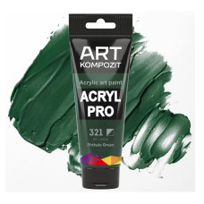 Зеленая ФЦ акриловая краска, 75 мл., 321 Acryl PRO ART Kompozit
