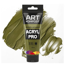 Оливковая акриловая краска, 75 мл., 331 Acryl PRO ART Kompozit