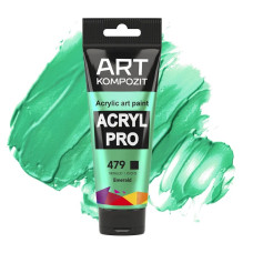 Изумрудная акриловая краска, 75 мл., 479 Acryl PRO ART Kompozit