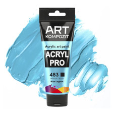 Голубая лагуна акриловая краска, 75 мл., 483 Acryl PRO ART Kompozit