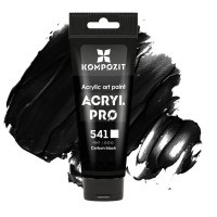 Чорна карбон акрилова фарба, 75 мл., 541 Acryl PRO Kompozit