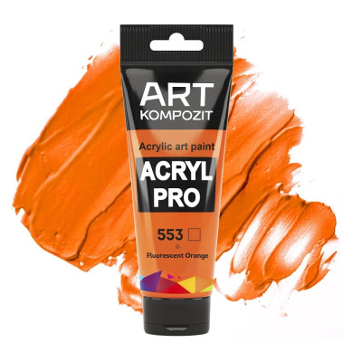 Краска акриловая Оранжевая флуо. ART Kompozit 75