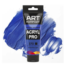 Кобальт синій світлий акрилова фарба, 75 мл., 370 Acryl PRO Kompozit