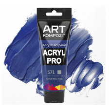 Кобальт синий темный акриловая краска, 75 мл., 371 Acryl PRO ART Kompozit