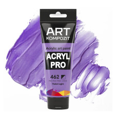 Фіолетова світла акрилова фарба, 75 мл., 462 Acryl PRO Kompozit
