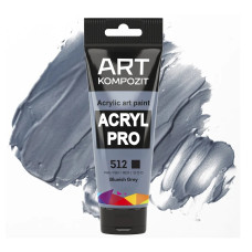 Серо-голубая акриловая краска, 75 мл., 512 Acryl PRO ART Kompozit