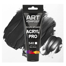 Марс черный акриловая краска, 75 мл., 540 Acryl PRO ART Kompozit