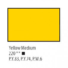 Жовта середня акрилова фарба, 75 мл, Сонет