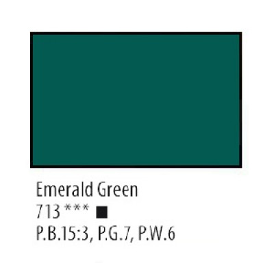 Изумрудно-зеленая акриловая краска, 75 мл, Сонет