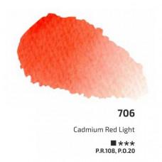 Кадмий красный светлый акварельная краска, 2.5 мл, ROSA Gallery 706