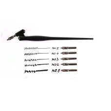 Тримач для пера скошений та 5 пер. Набір для каліграфії Sinoart