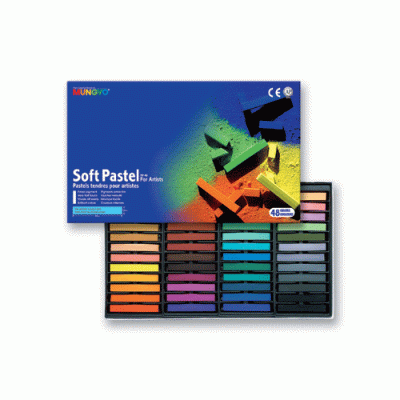 Набір сухої пастелі, 48 кольорів, м'яка, MUNGYO MP-48