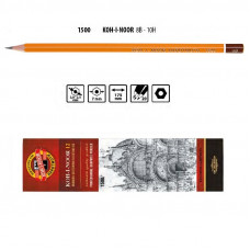 Олівець графітний, 3В, м'який, 1500 Koh-i-Noor