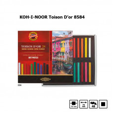 Набір сухої пастелі, 24 кольори, м'яка, KOH-I-NOOR Toison D’or 8584