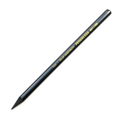 Олівець графітний, 8B, м'який, бездеревний лаковий корпус, Progresso Koh-i-Noor 8911