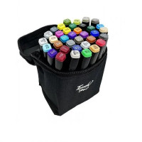 Набор скетч маркеров, 36 цветов, спиртовые, двухсторонние, Touch cool