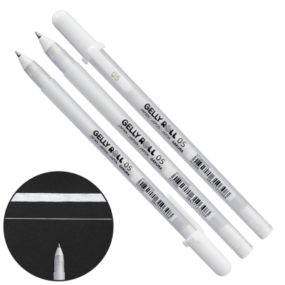 Гелева ручка Біла 0.3 мм. Сакура XPGB05#50