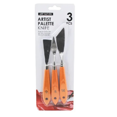 Три мастихіни у наборі Art Nation MPK-03