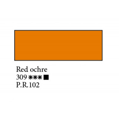 Охра червона олійна фарба, 46 мл., Ладога 309