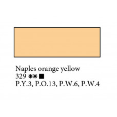 Неаполітанська оранжево-жовта олійна фарба, 46 мл., Ладога 329