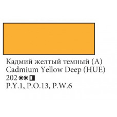 Кадмій жовтий темний (А) олійна фарба, 120 мл., Ладога