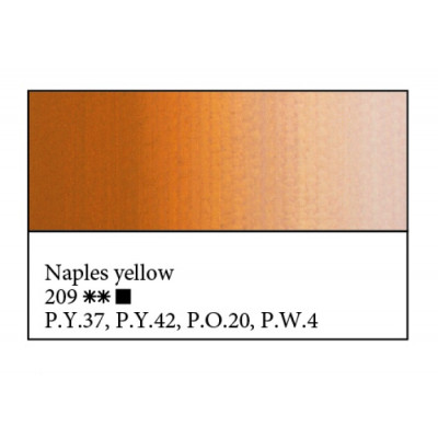 Неаполітанська жовта олійна фарба, 46 мл., Майстер Клас 209