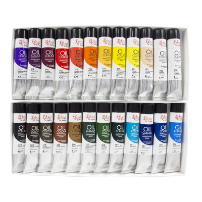 Набір олійних фарб, 24 кольори по 20 мл., ROSA Gallery