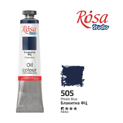 Блакитна ФЦ, 60мл, олійна фарба ROSA Studio