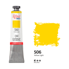 Желтая светлая масляная краска, 45 мл., 506 ROSA Studio
