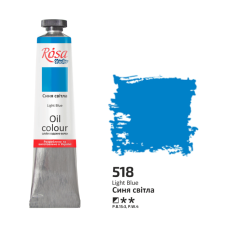 Синя світла олійна фарба,  45 мл., 518 ROSA Studio