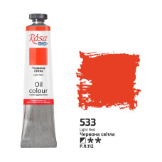 Красная светлая масляная краска, 45 мл., 533 ROSA Studio