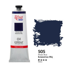 Голубая ФЦ масляная краска, 100 мл., 505 ROSA Studio