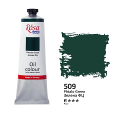 Зелена ФЦ олійна фарба, 100 мл., 509 ROSA Studio