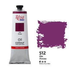 Лиловая масляная краска, 100 мл., 512 ROSA Studio