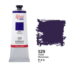 Фіолетова олійна фарба, 100 мл., 529 ROSA Studio