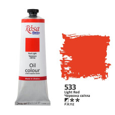 Червона світла олійна фарба, 100 мл., 533 ROSA Studio