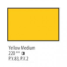 Желтая средняя масляная краска, 46мл, Сонет