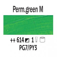 Перманентный зеленый средний (614), 200 мл., Van Gogh, маслянная краска