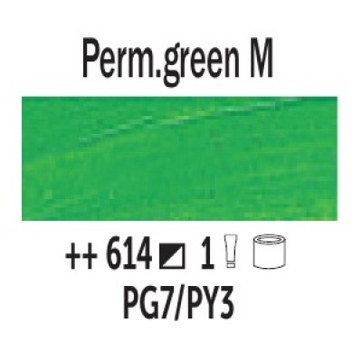 Перманентний зелений середній (614), олійна фарба 200 мл., Van Gogh