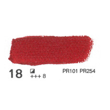 Кіновар яскраво-червона олійна фарба, 60 мл., 18 OILS for ART Renesans