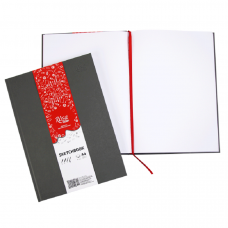Блокнот для рисунка A4, 96 листов, 100 г/м2, серый переплет, ROSA Studio